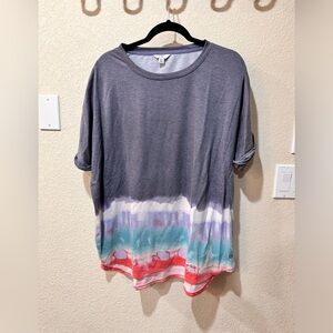 Crown and Ivy, multicolored shirt, size XXL